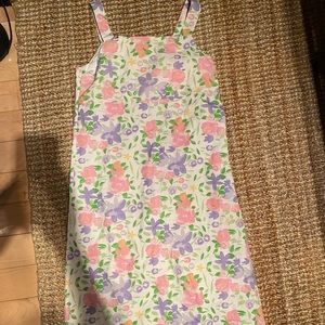 Vintage floral smock dress